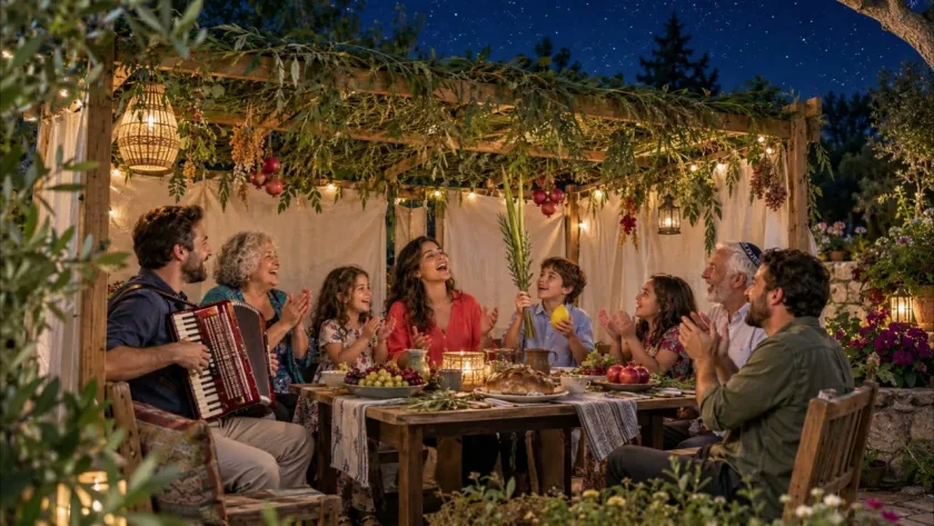 Happy Sukkot recording cover