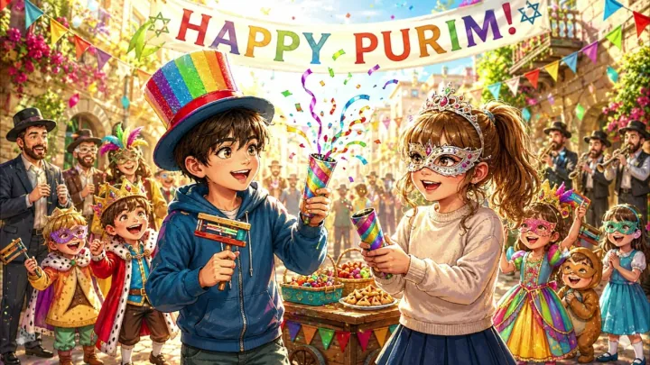 Happy Purim recording cover